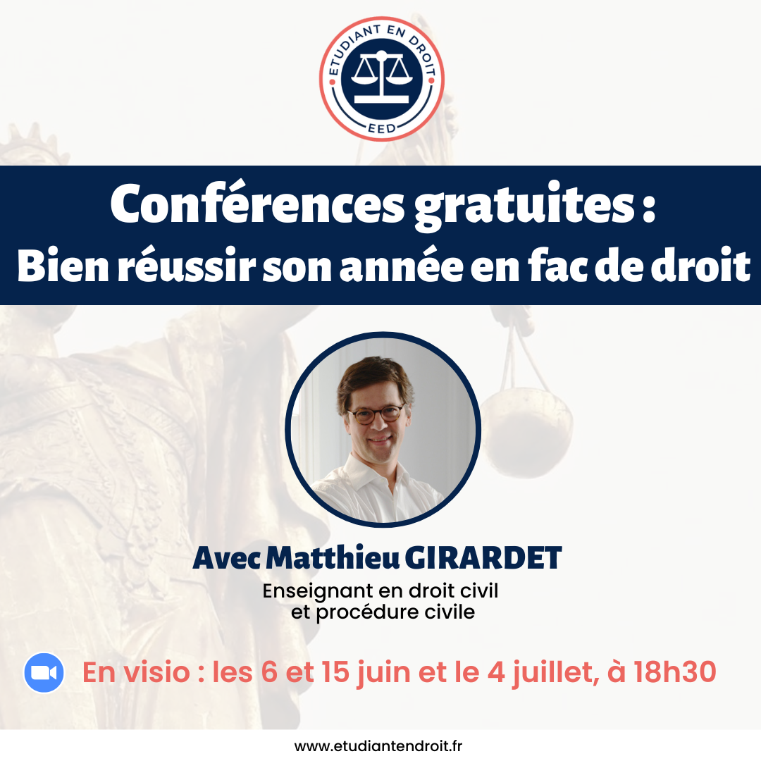Maître de conférence/professeur agrégé Etudiant en droit