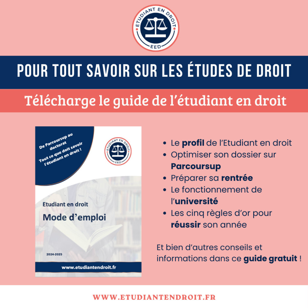 Maître de conférence/professeur agrégé Etudiant en droit